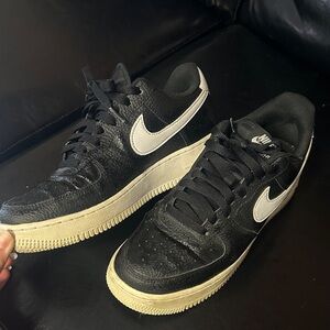Nike Black Sneakers with White Swoosh